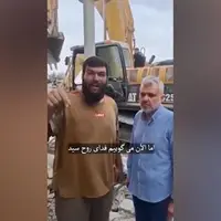 مرد لبنانی پس از شهادت خانواده‌اش به دست رژیم اسرائیل: فدای روح سید!