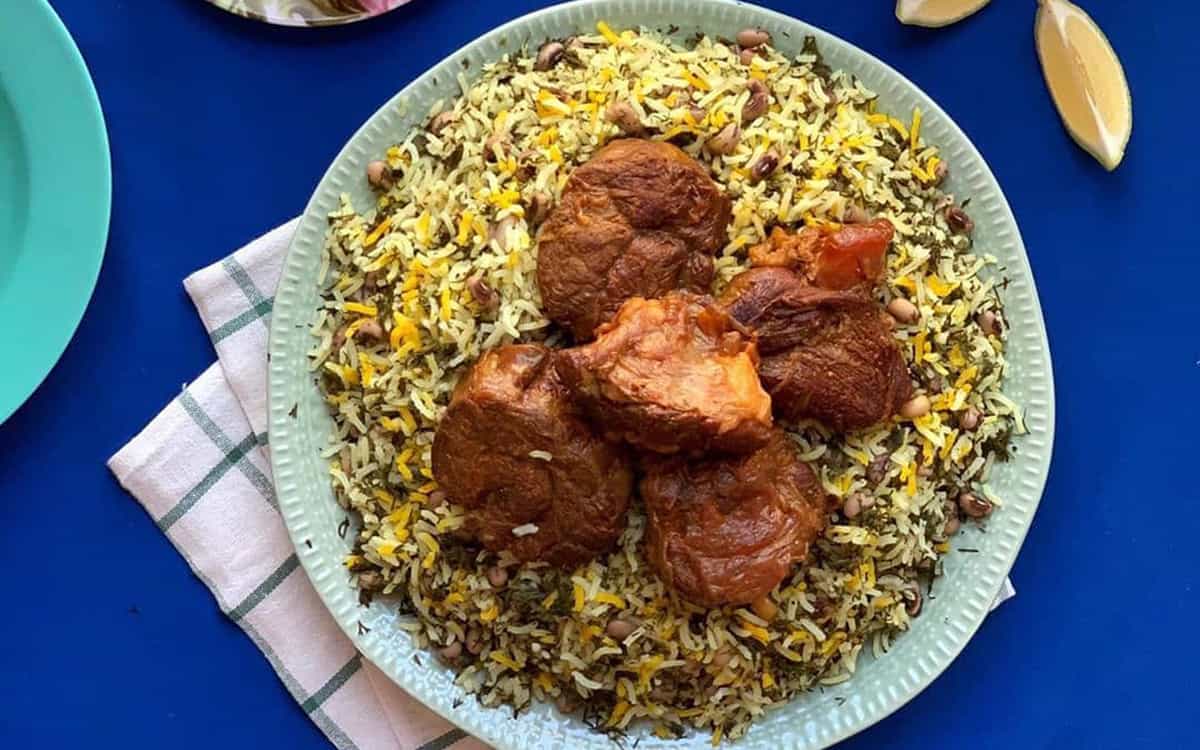 طرز تهیه یک لوبیا پلوی متفاوت با لوبیا چشم بلبلی!