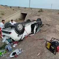 یک فوتی و ۴ مصدوم بر اثر وقوع ۲ حادثه رانندگی در گرمسار و آرادان