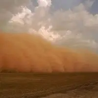 طوفان شن در شهداد کرمان