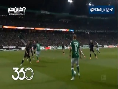 گل اول وردربرمن به لورکوزن توسط دوکش؛ وردربرمن 1 - 1 لورکوزن