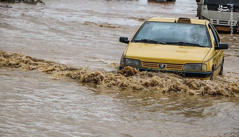 سیلاب و آبگرفتگی در چالوس