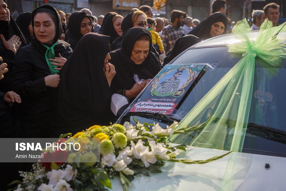 تشییع پیکر شهید استوار محمد مهدی شاهرخی‌فر در شوشتر
