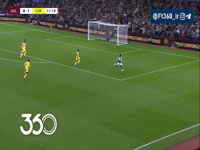 گل اول استون ویلا توسط دوران؛ استون ویلا 1-1 کریستال پالاس