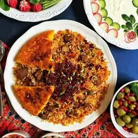 طرز تهیه قیمه شاه عباسی با ته‌دیگ ته‌چینی