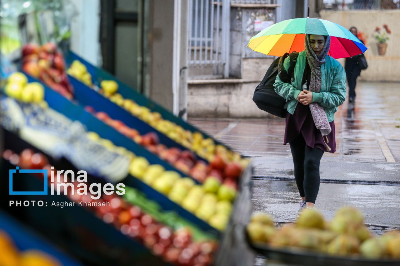 عکس/ باران پاییزی در تهران