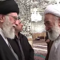 لحظاتی از همراهی و دیدارهای راشد یزدی با رهبری از دوران تبعید تا بعد از پیروزی انقلاب