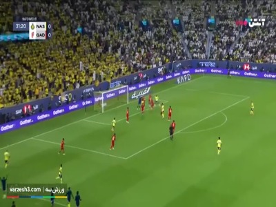 گل اول النصر به القادسیه توسط رونالدو