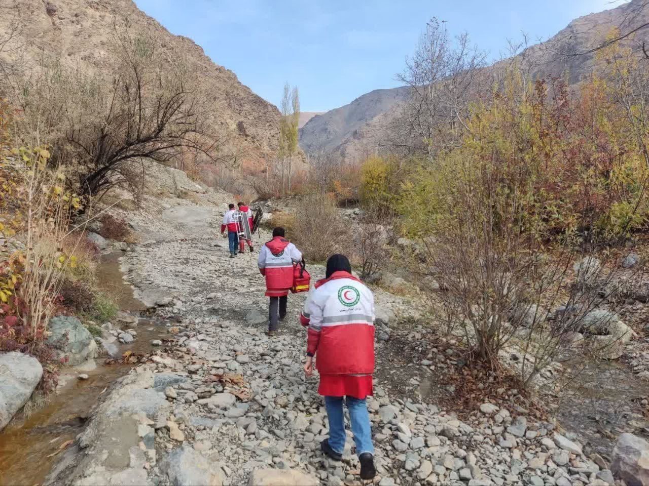 نجات بانوی مصدوم در ارتفاعات روستای بوژانِ نیشابور