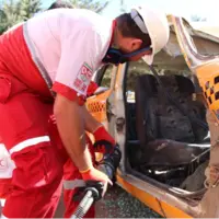 مصدوم شدن 10 نفر بر اثر تصادف در اتوبان ساوه ـ تهران