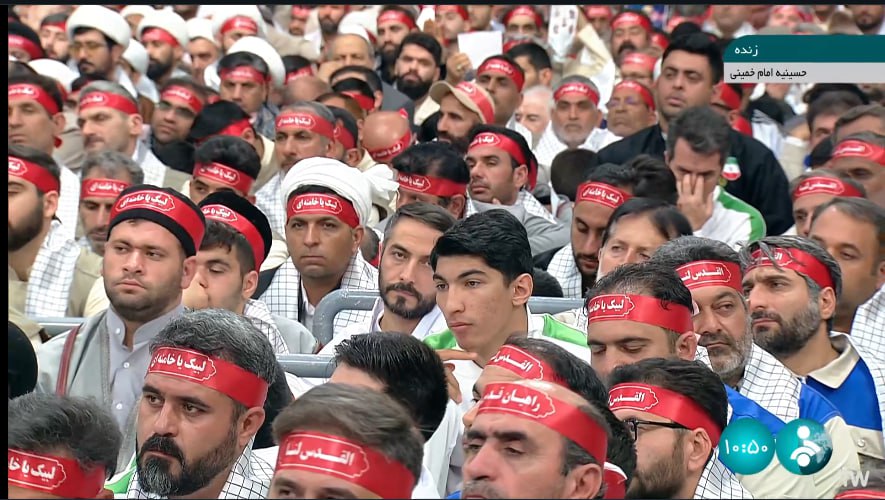 عکس/  تصویری از حضور مدال‌آوران المپیک در دیدار امروز بسیجیان با رهبر انقلاب