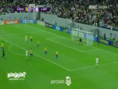 گل اول النصر به الغرافه توسط کریستیانو رونالدو