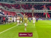 تشکر بازیکنان پرسپولیس از هوادارانشان پس از مصاف با الریان