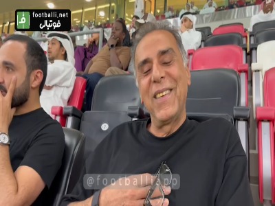 مصاحبه با هوادار پرسپولیس در ورزشگاه حین برگزاری نیمه اول تقابل با الریان