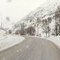 بارش باران در ۱۱ جاده فارس، جاده سپیدان هم برفی شد