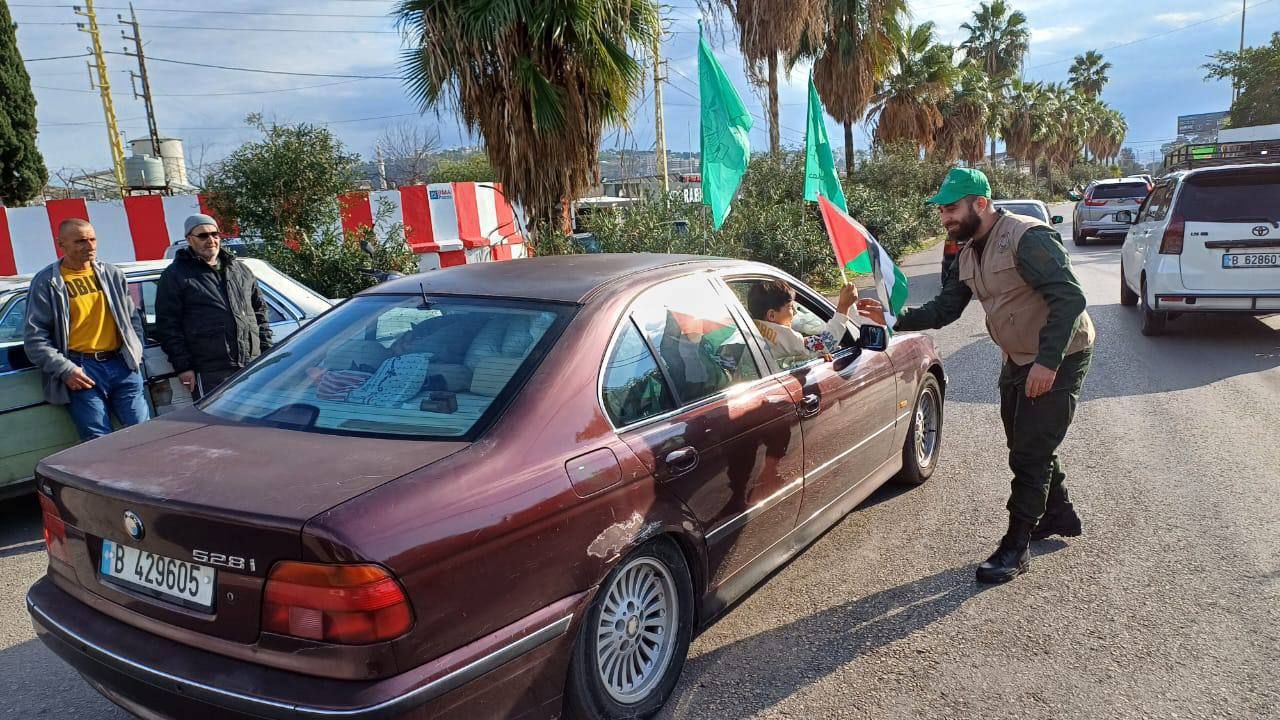 عکس/ استقبال حماس از آتش بس در لبنان  