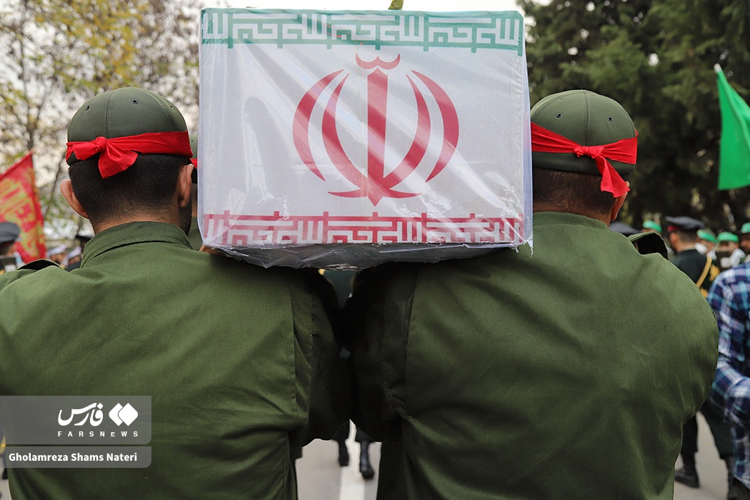 مراسم استقبال از شهدای گمنام در مرزن آباد