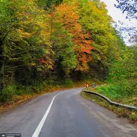 جاده زیبای سیاهکل به دیلمان در گیلان