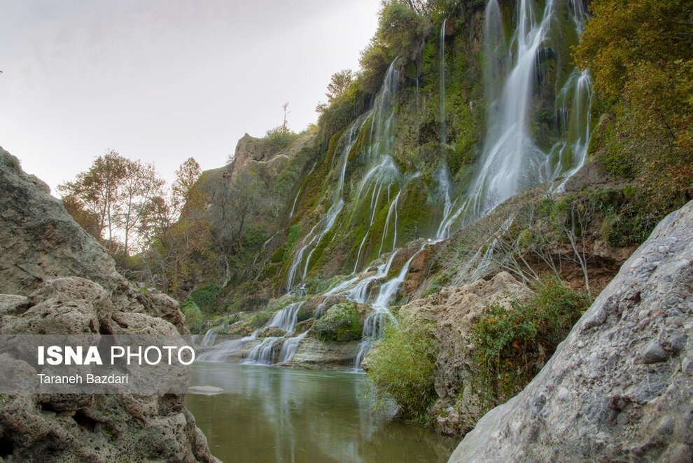  آبشار زیبای بیشه در لرستان