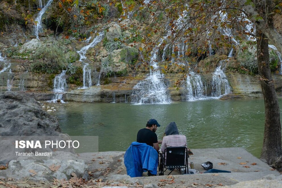  آبشار زیبای بیشه در لرستان