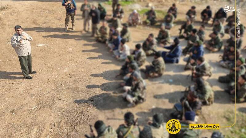 عکس/ حضور مداح معروف میان رزمندگان فاطمیون در حلبِ سوریه
