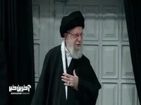 ورود رهبر انقلاب به حسینیه امام خمینی(ره) برای شرکت در مراسم عزاداری شام شهادت حضرت زهرا سلام‌الله‌علیها 