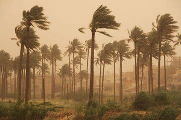 شروع هفته با وزش باد در کرمان، تداوم یخبندان شبانه