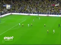 گل اول الاتحاد به النصر توسط کریم بنزما در دقیقه 56 