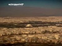 نمایی زیبا از آسمان تهران به هنگام لندینگ هواپیما