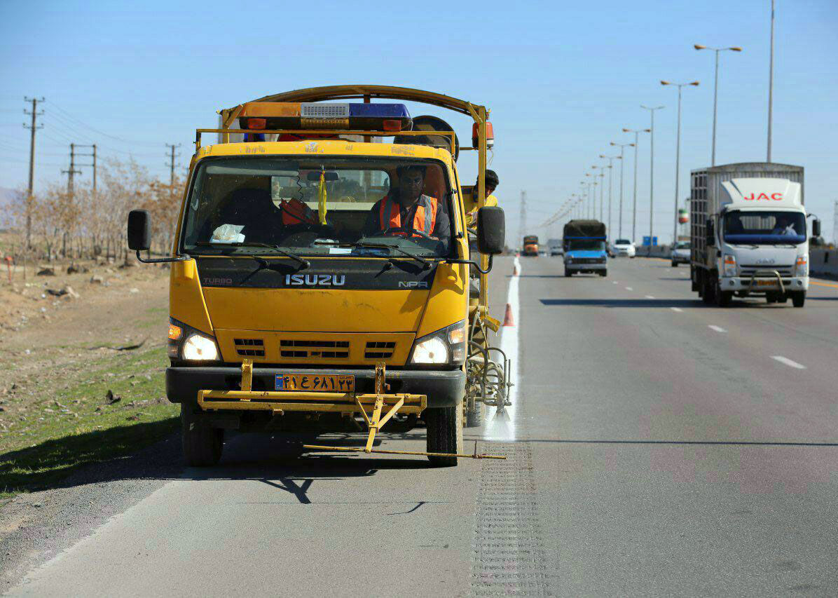 3100 کیلومتر خط‌کشی راه‌های ایلام انجام شد