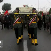 تشییع شهید گمنام در دانشکده هوانوردی نیروی زمینی سپاه