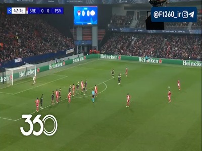 گل اول برست توسط  لا کاردینال؛ برست 1-0 آیندهوون