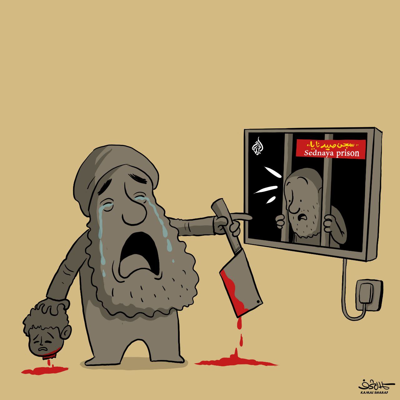 کاریکاتور/ تروریست هایی که دلواپس زندان ها شدند!