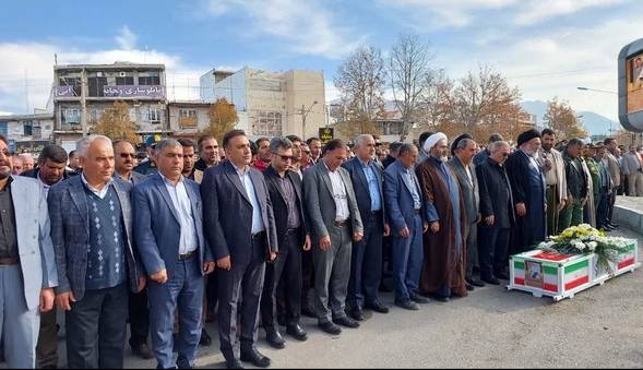 تشییع پیکر جانباز شهید حاج لطفاله بهزادی در یاسوج