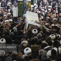 عکس/ تشییع شهید مدافع حرم «رحمان خدادادی» در قم