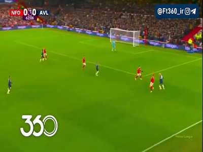 گل اول استون ویلا توسط دوران ؛ ناتینگام فارست 0-1 استون ویلا