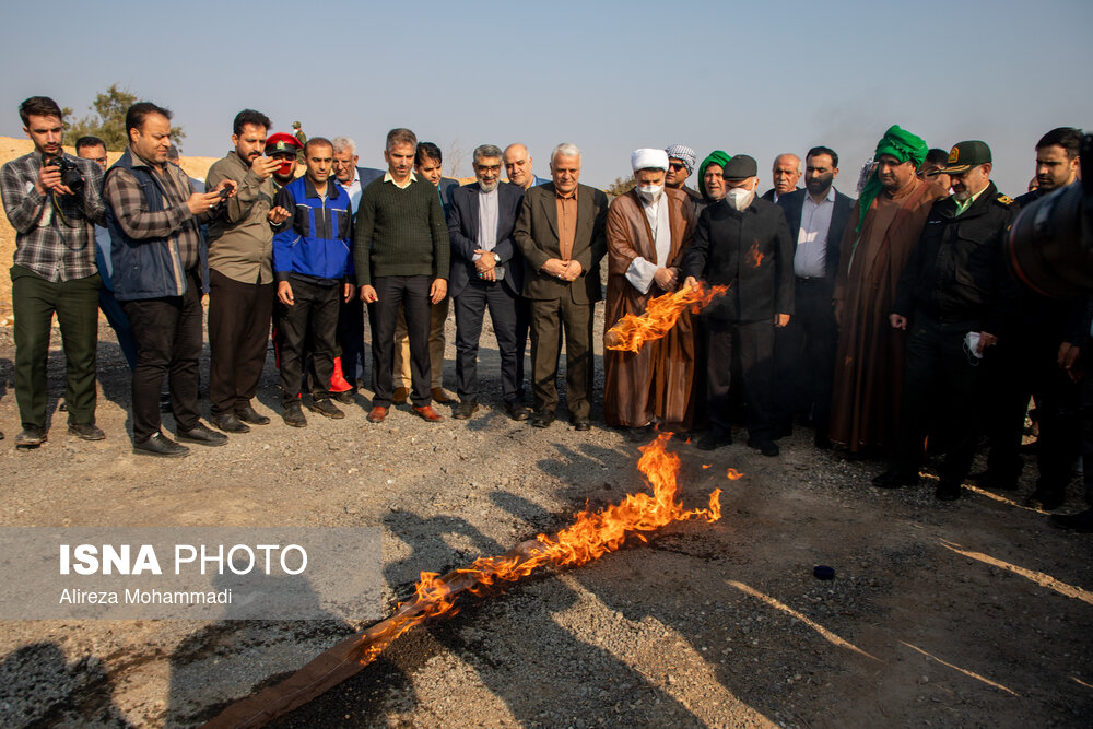 مراسم امحای ۸ تن مواد مخدر در اهواز