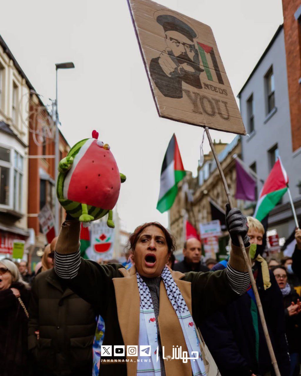 عکس/ تجمع حامیان فلسطین در انگلستان 