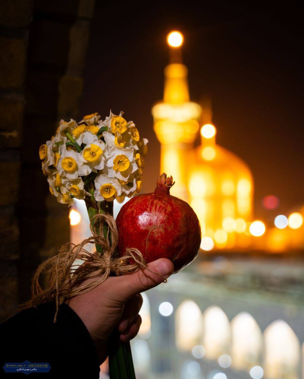 تصاویری از حرم حضرت علی بن موسی الرضا (ع)‌ در شب یلدا