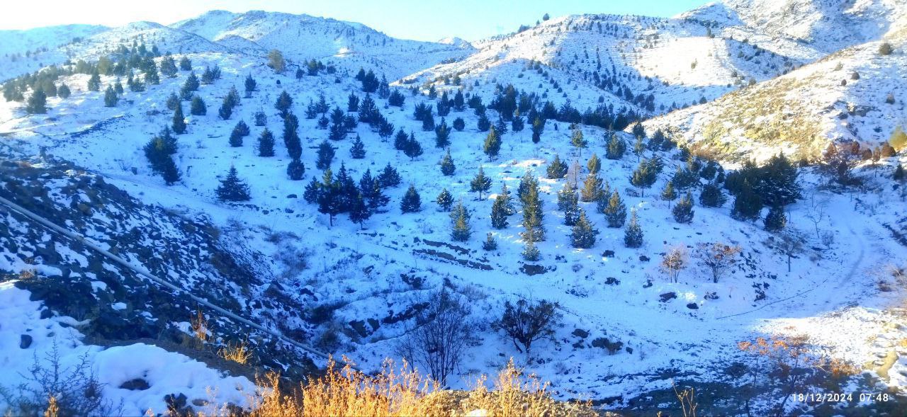 روستای دهبار بعد از برف اخیر 