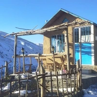 روستای دهبار بعد از برف اخیر 