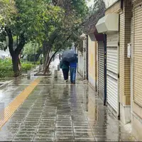 بارش پراکنده باران و برف در فارس؛ دمای هوا کاهش می‌یابد