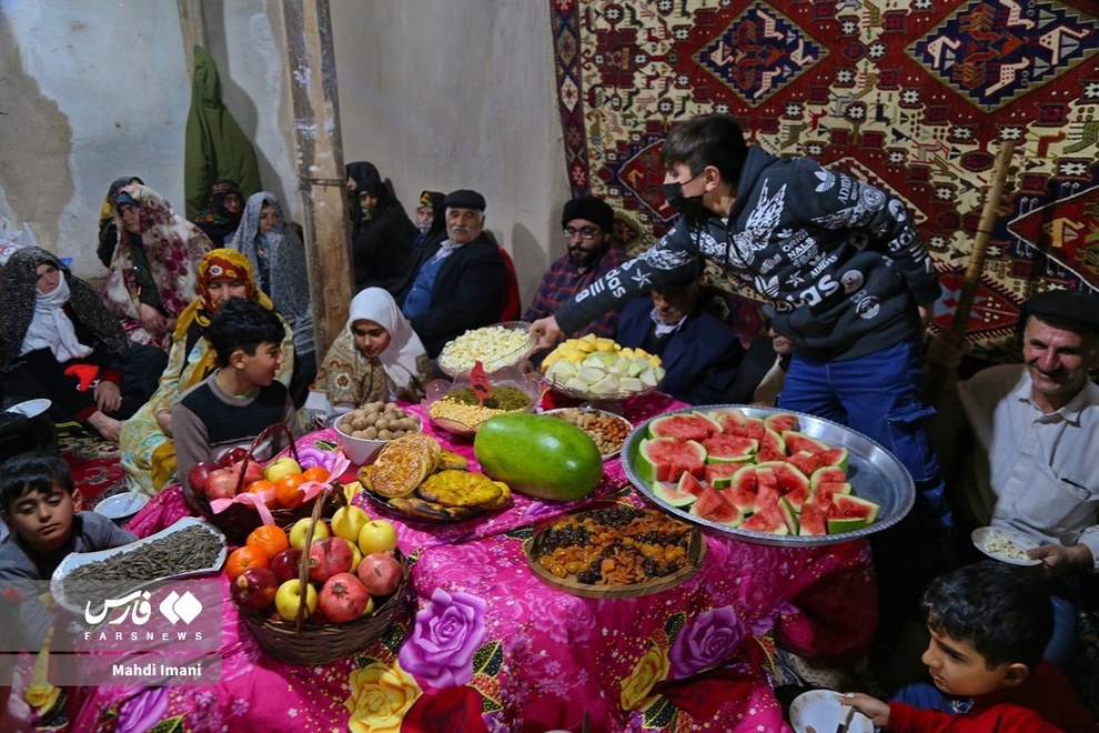 شب چله در روستا‌های آذربایجان