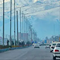 تصویری زیبا از کوه‌های برفی پیرانشهر