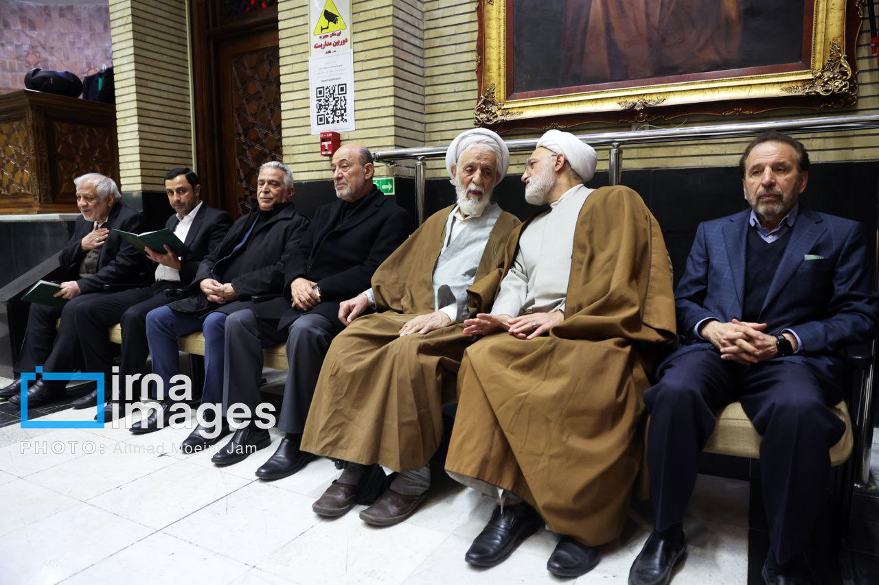 عکس/ از جهانگیری تا لاریجانی در مراسم ختم «میرمحمد صادقی»