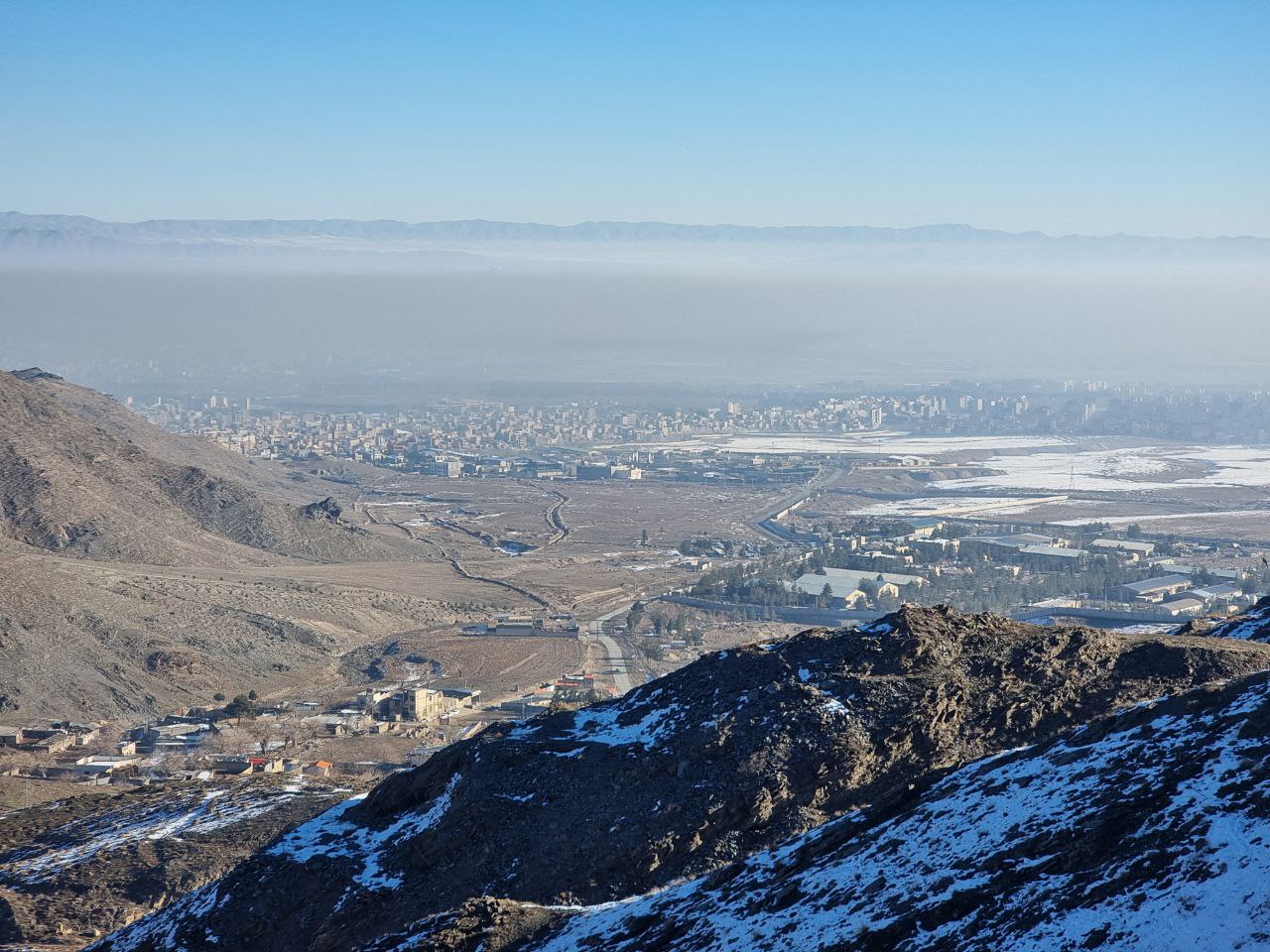 آسمان مشهد در محاصره آلودگی 