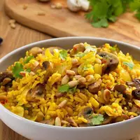 طرز تهیه قارچ پلو