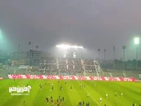 تشویق کریم باقری از سوی هواداران پرسپولیس