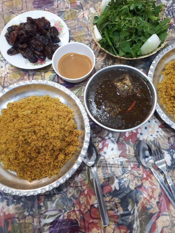 از شما/ناهار ماقلیه ماهی باللک