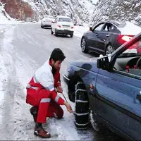 تردد در مناطق کوهستانی قزوین با زنجیرچرخ میسر است